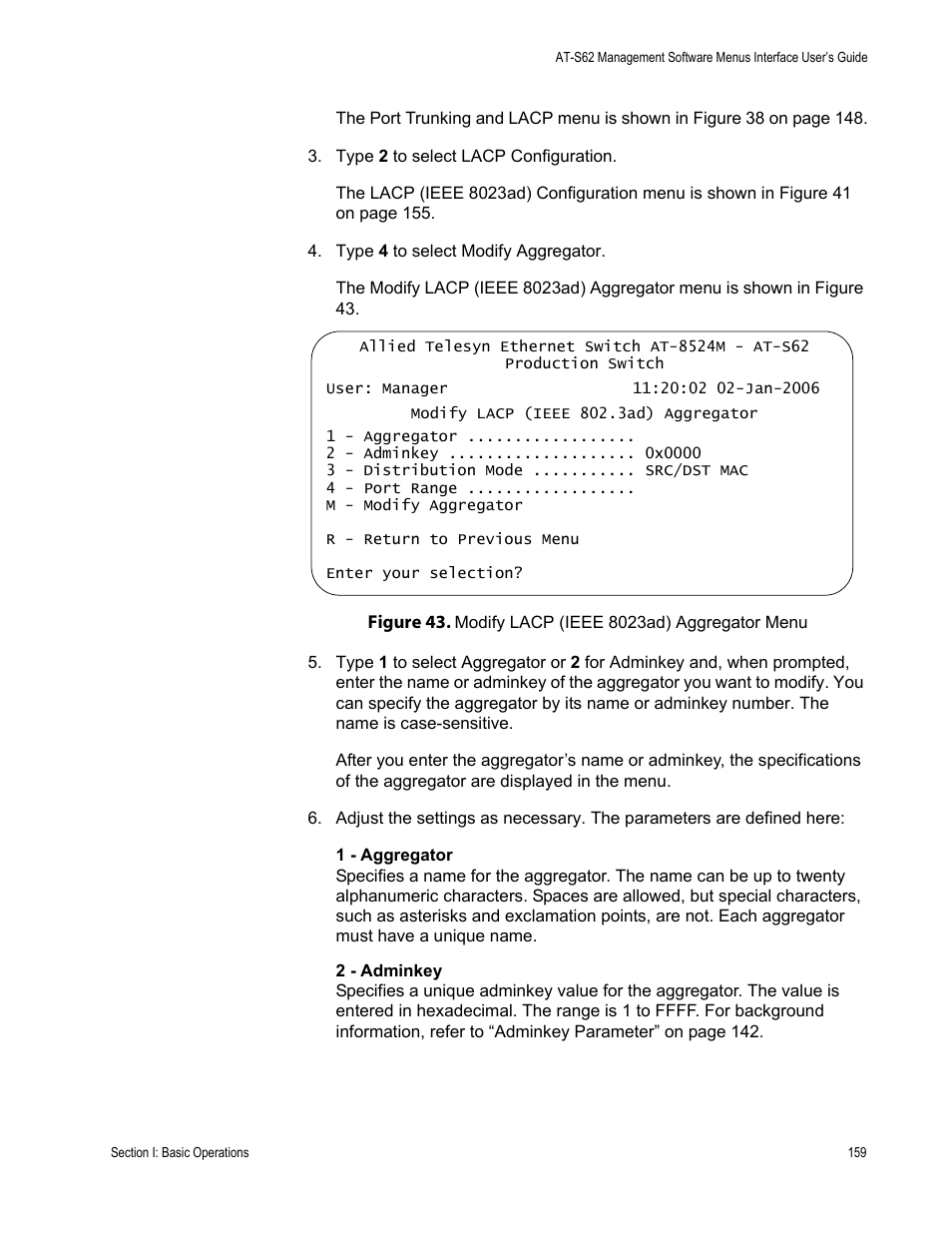 Allied Telesis AT-S62 User Manual | Page 159 / 822