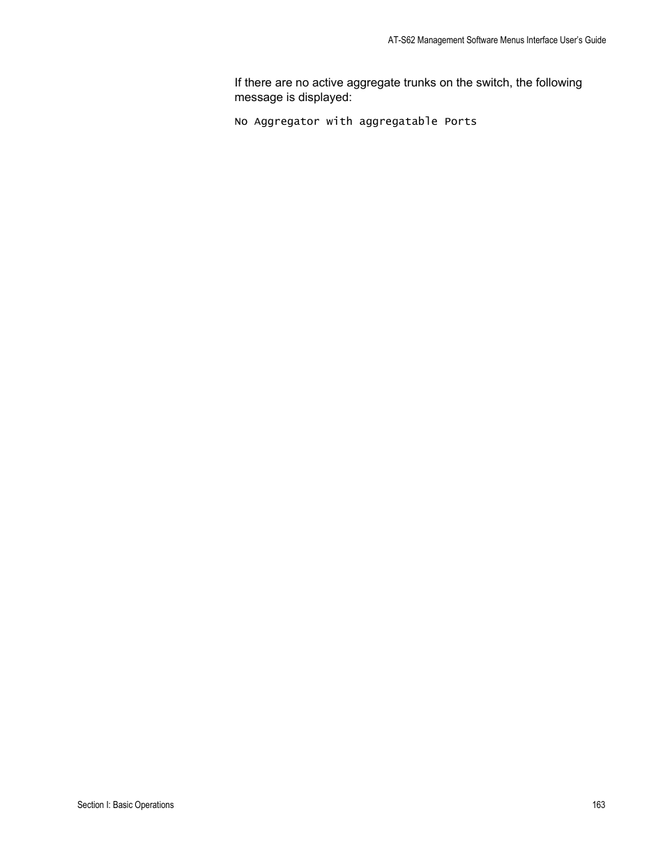 Allied Telesis AT-S62 User Manual | Page 163 / 822