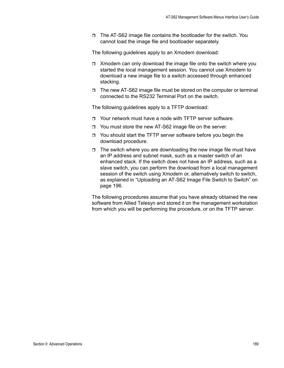 Allied Telesis AT-S62 User Manual | Page 189 / 822