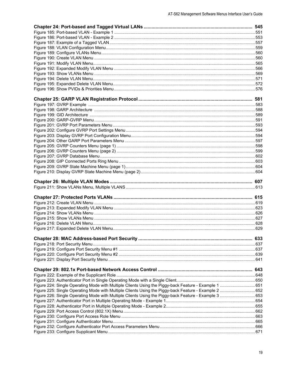 Allied Telesis AT-S62 User Manual | Page 19 / 822