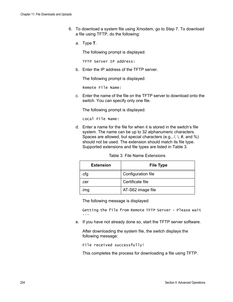 Allied Telesis AT-S62 User Manual | Page 204 / 822