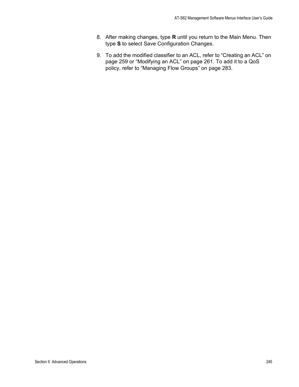 Allied Telesis AT-S62 User Manual | Page 245 / 822