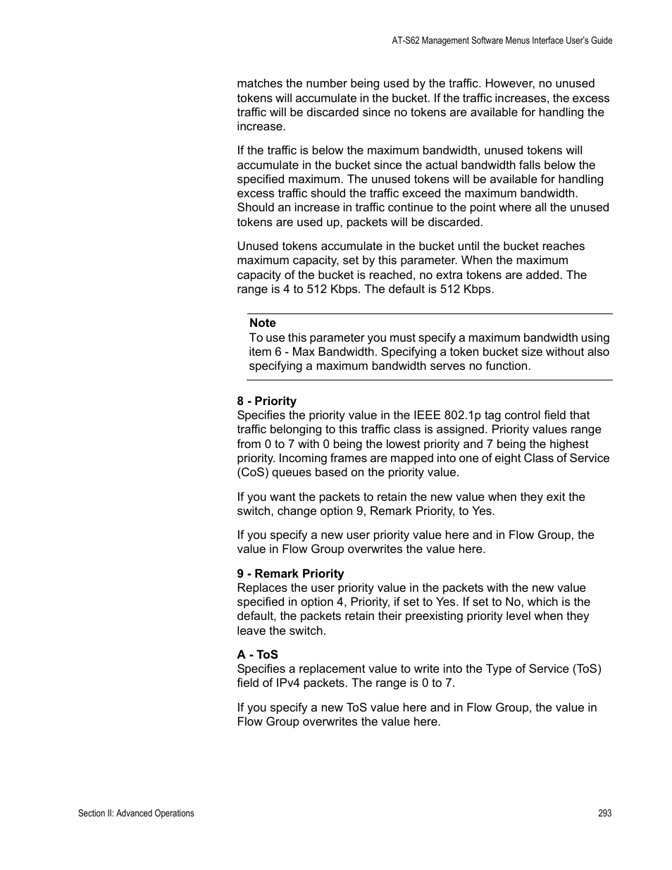 Allied Telesis AT-S62 User Manual | Page 293 / 822