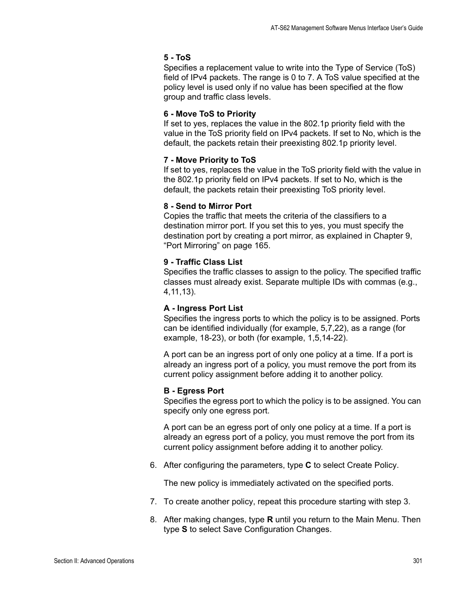 Allied Telesis AT-S62 User Manual | Page 301 / 822