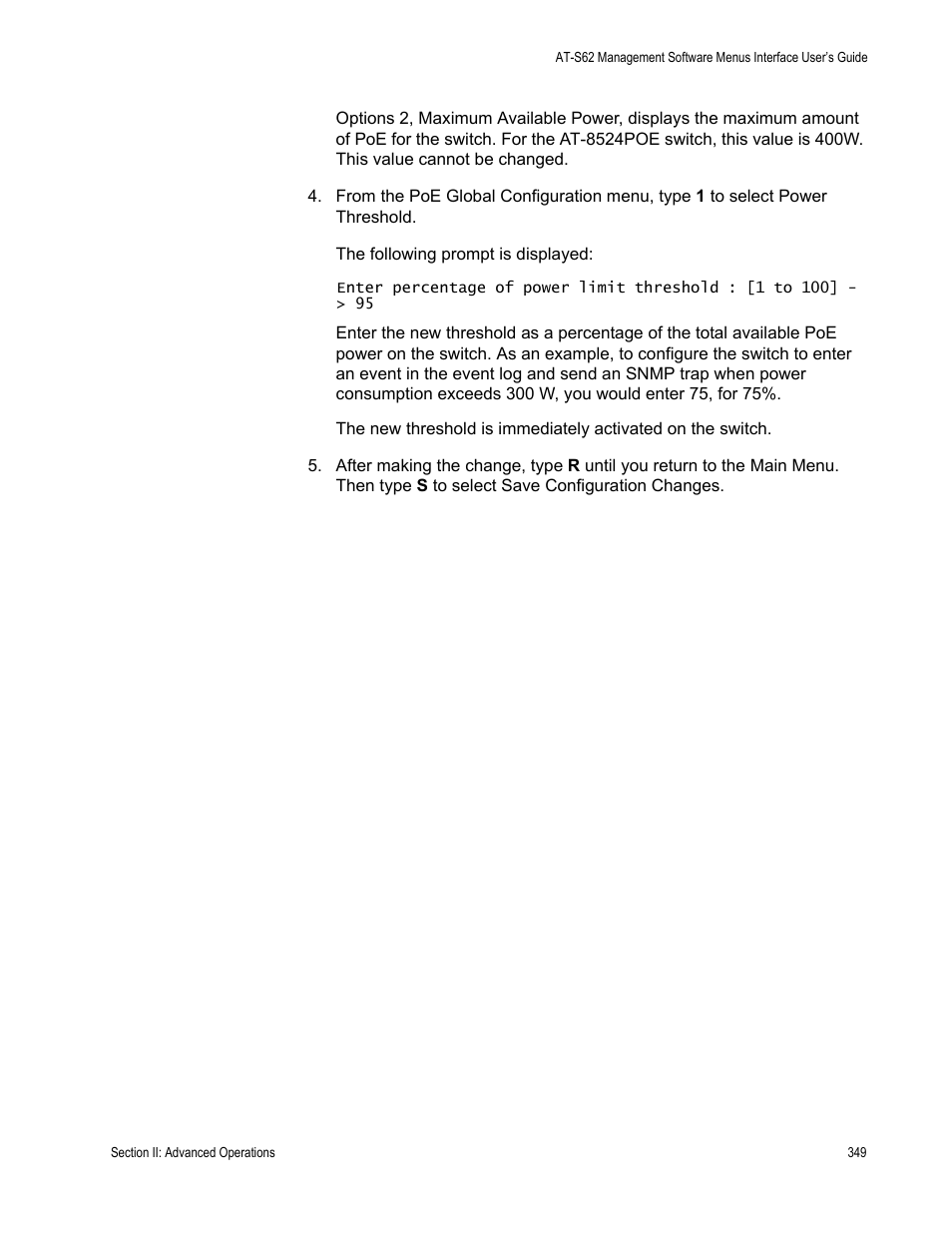 Allied Telesis AT-S62 User Manual | Page 349 / 822