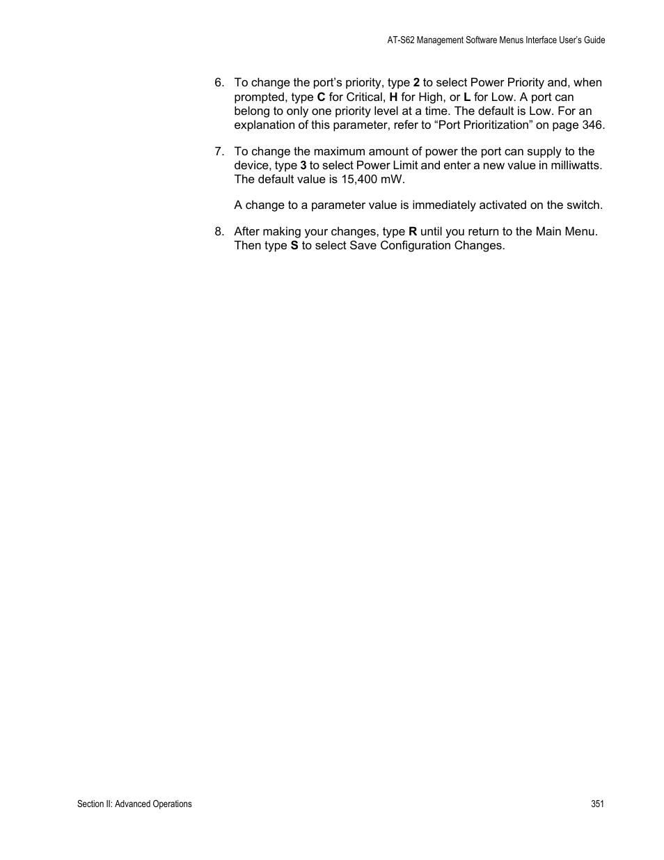 Allied Telesis AT-S62 User Manual | Page 351 / 822