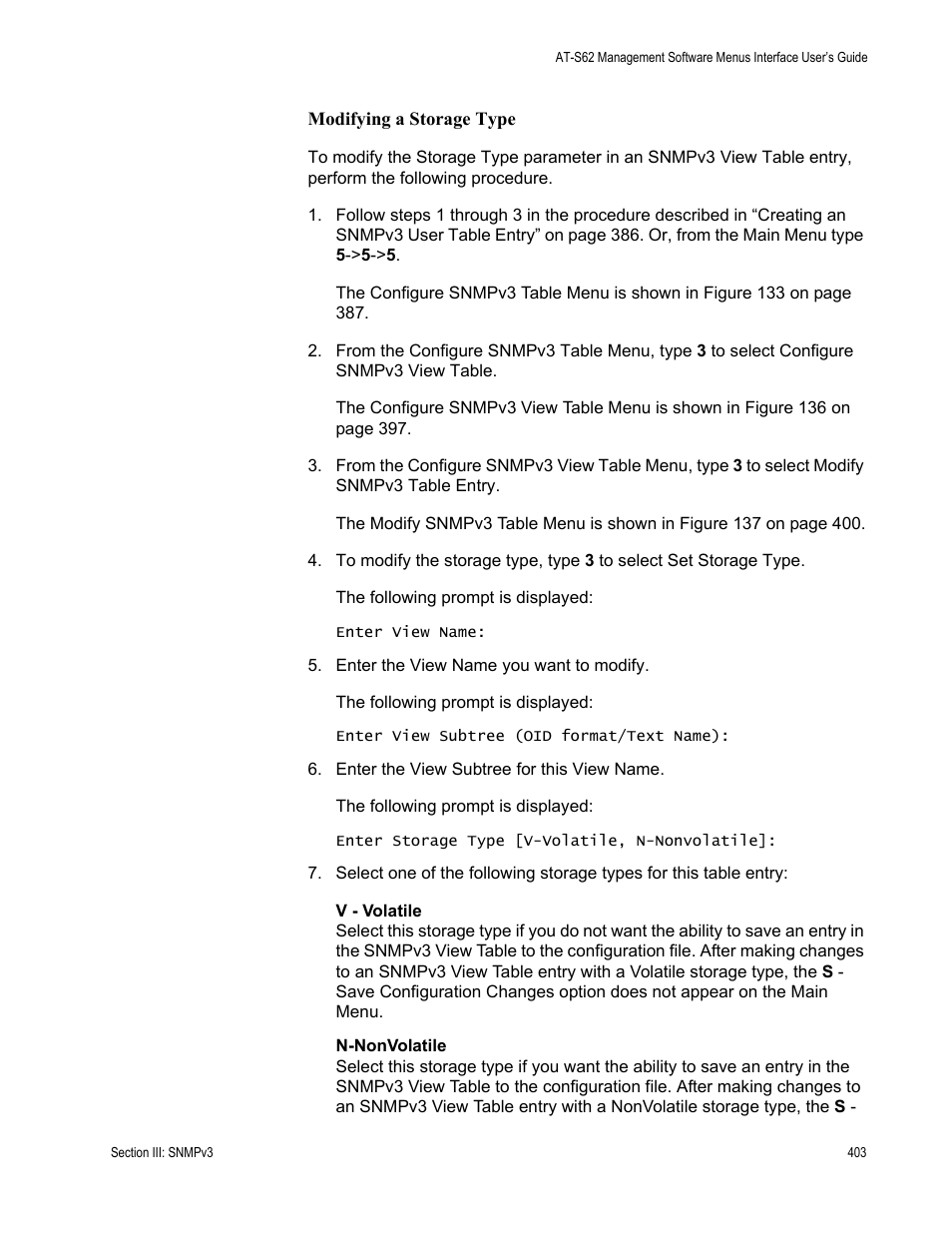 Allied Telesis AT-S62 User Manual | Page 403 / 822