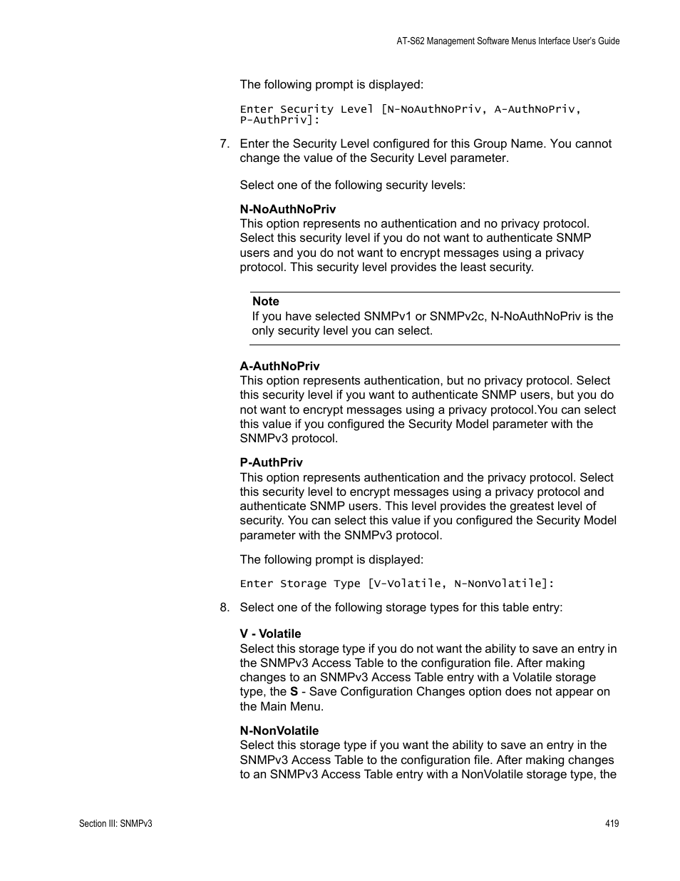 Allied Telesis AT-S62 User Manual | Page 419 / 822