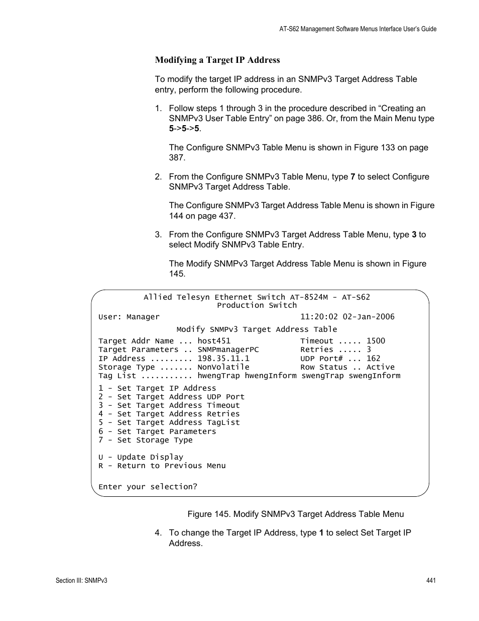 Allied Telesis AT-S62 User Manual | Page 441 / 822