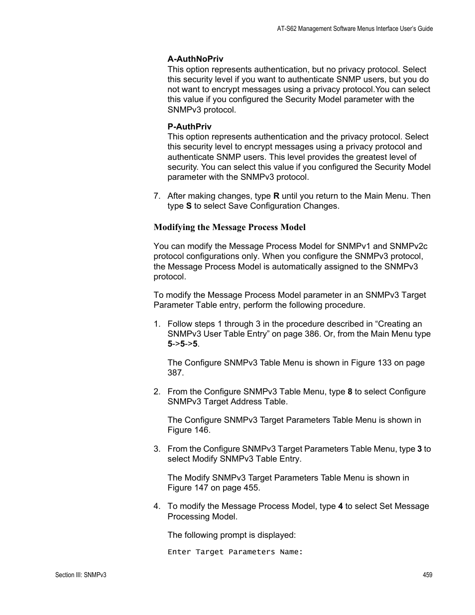 Allied Telesis AT-S62 User Manual | Page 459 / 822