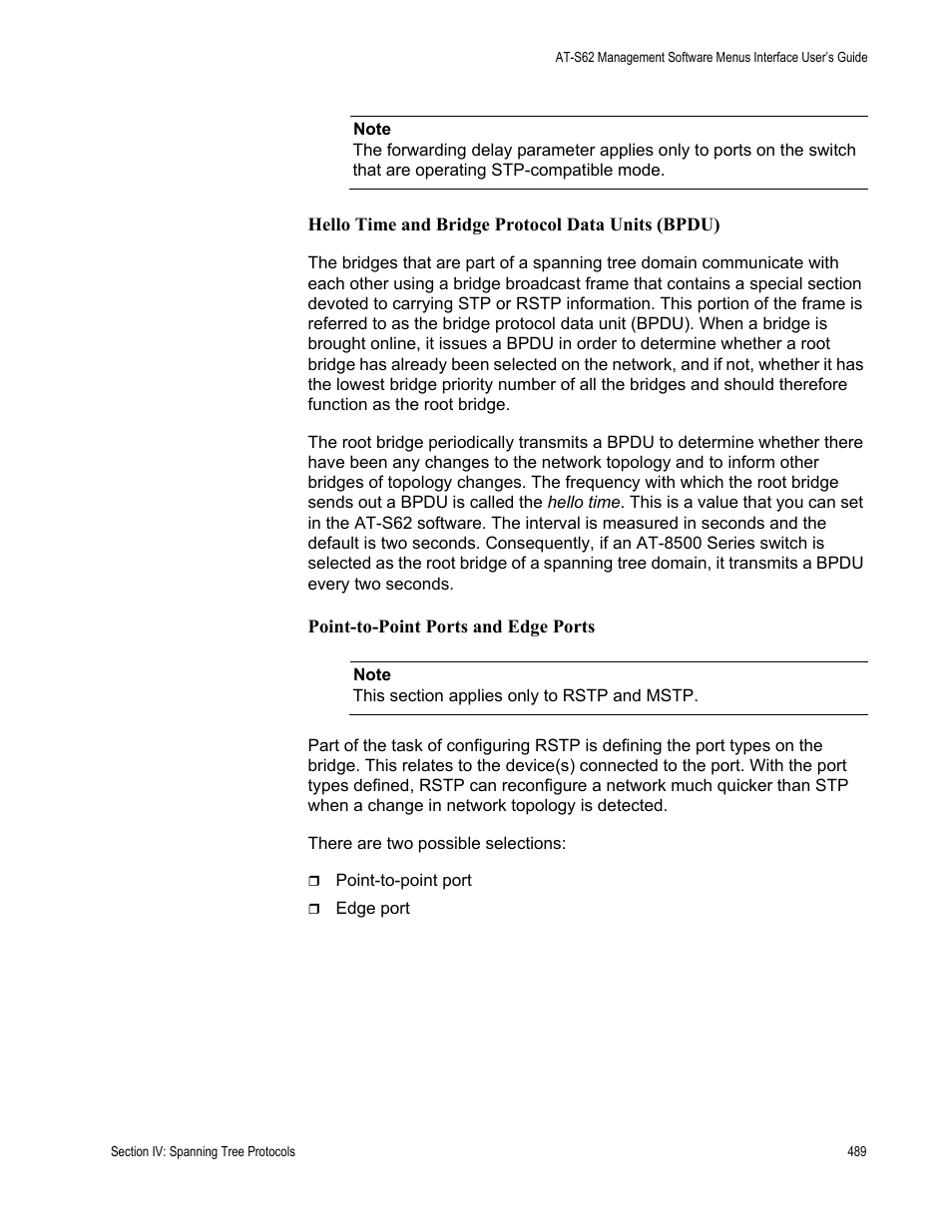 Allied Telesis AT-S62 User Manual | Page 489 / 822