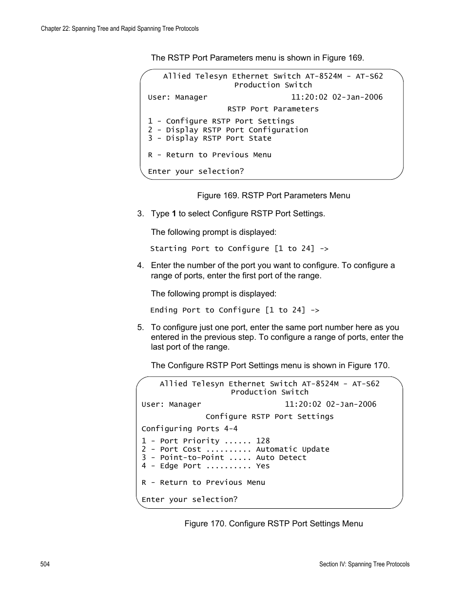 Allied Telesis AT-S62 User Manual | Page 504 / 822