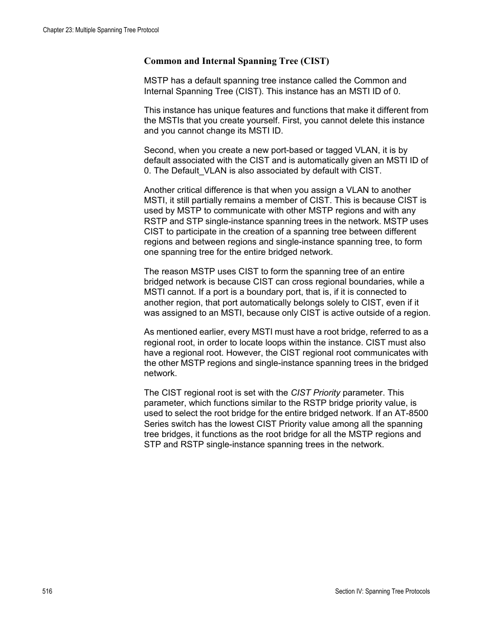Allied Telesis AT-S62 User Manual | Page 516 / 822