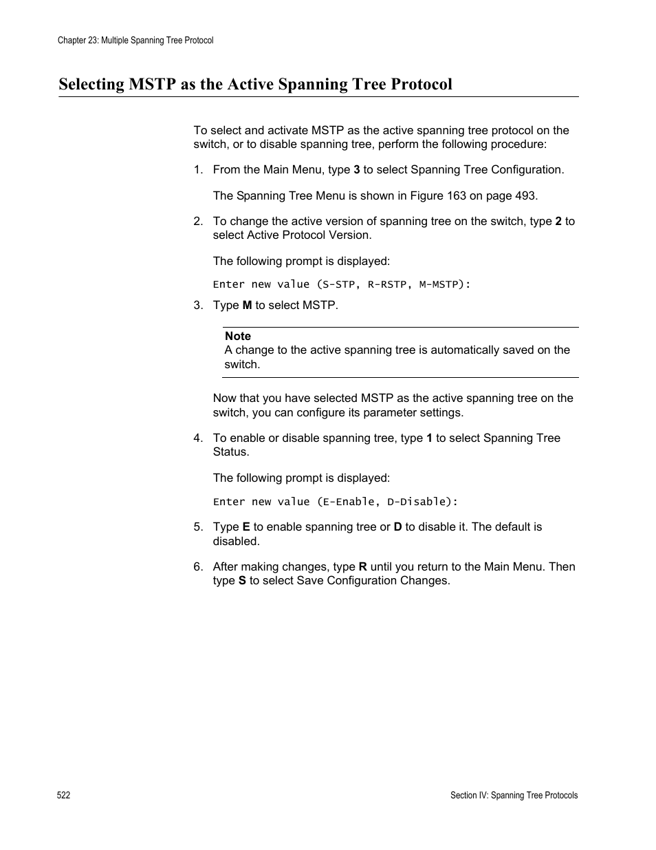 Allied Telesis AT-S62 User Manual | Page 522 / 822