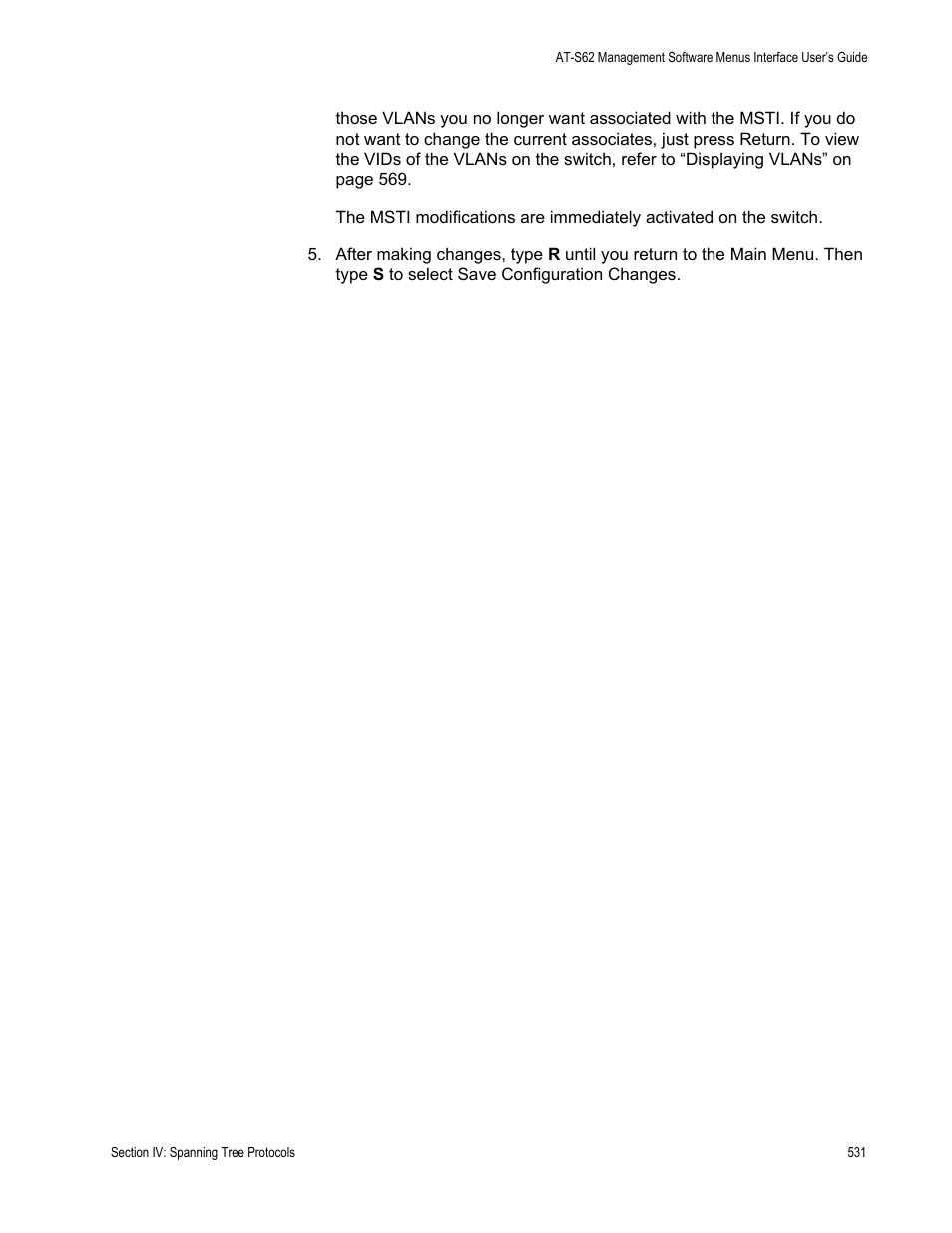 Allied Telesis AT-S62 User Manual | Page 531 / 822