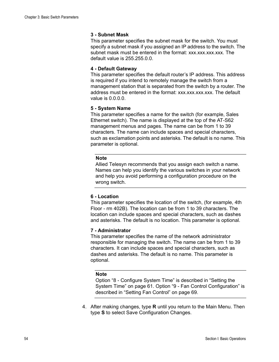 Allied Telesis AT-S62 User Manual | Page 54 / 822