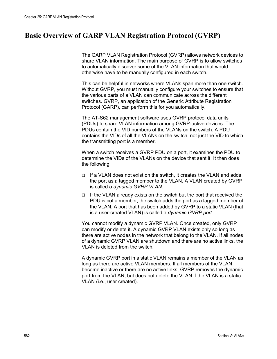 Allied Telesis AT-S62 User Manual | Page 582 / 822