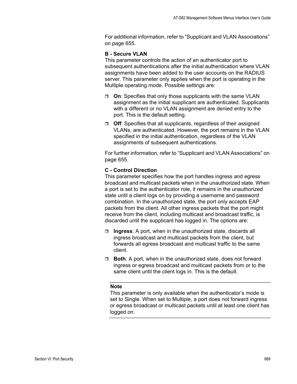 Allied Telesis AT-S62 User Manual | Page 669 / 822