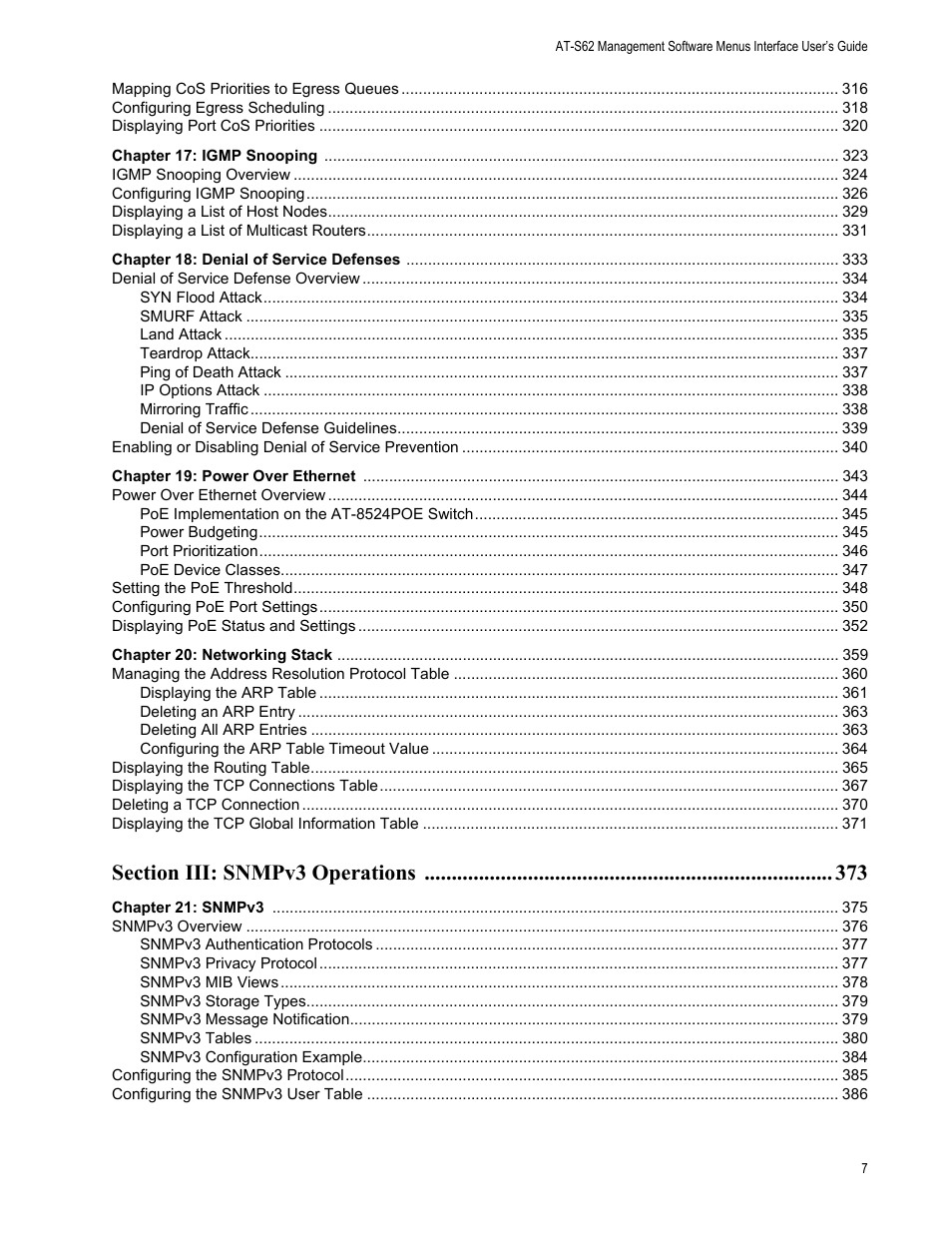 Allied Telesis AT-S62 User Manual | Page 7 / 822