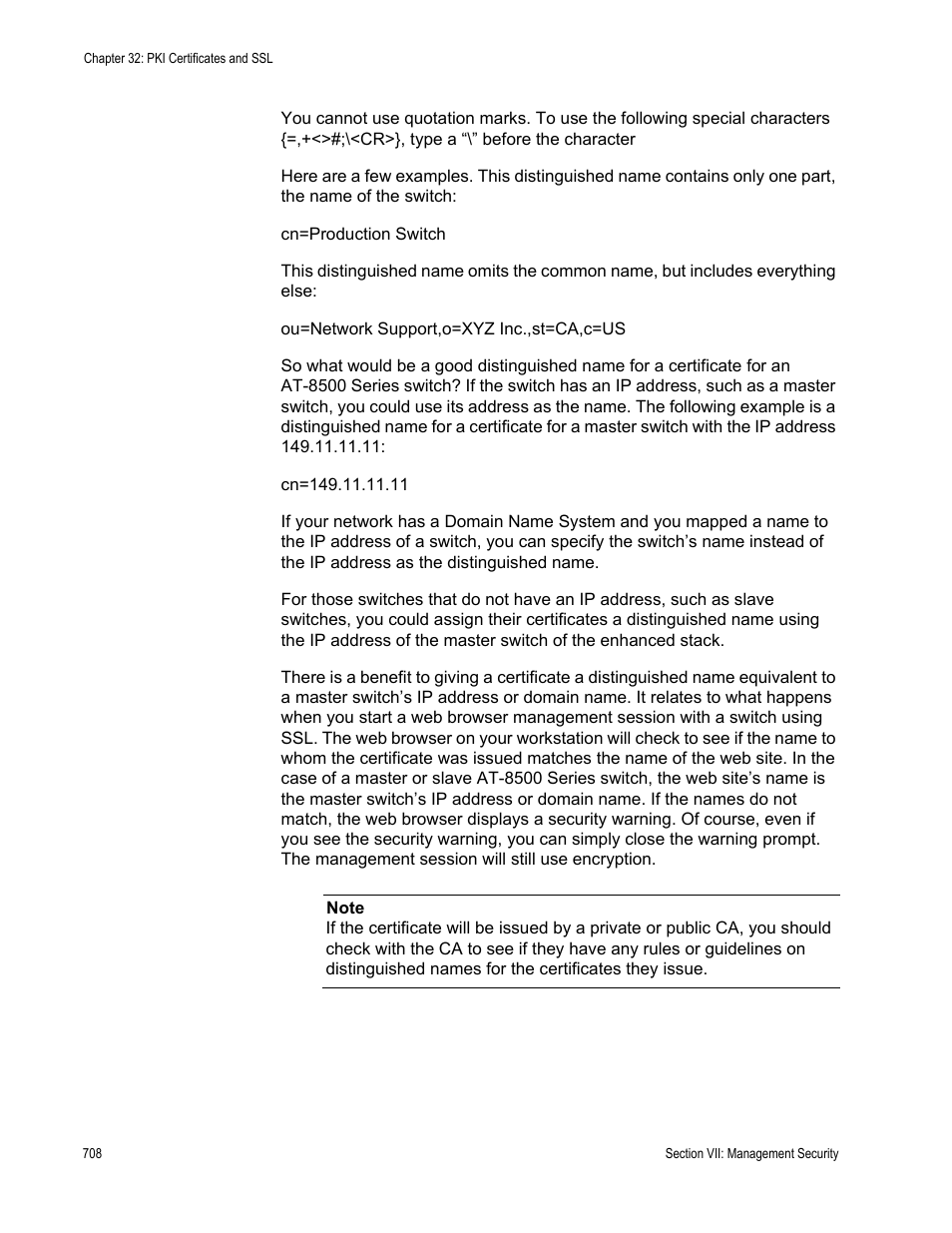 Allied Telesis AT-S62 User Manual | Page 708 / 822