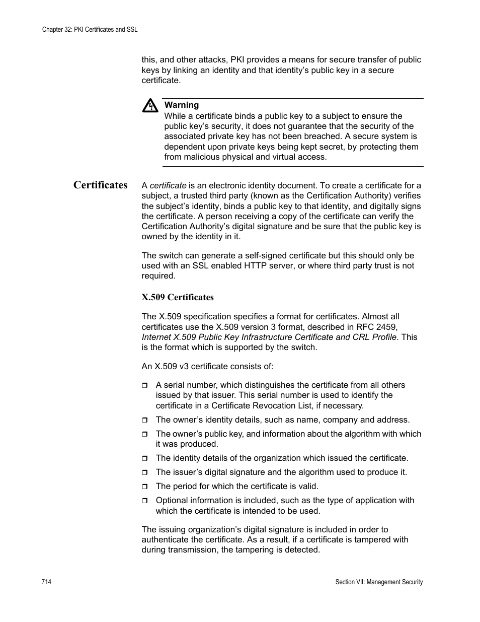 Certificates | Allied Telesis AT-S62 User Manual | Page 714 / 822