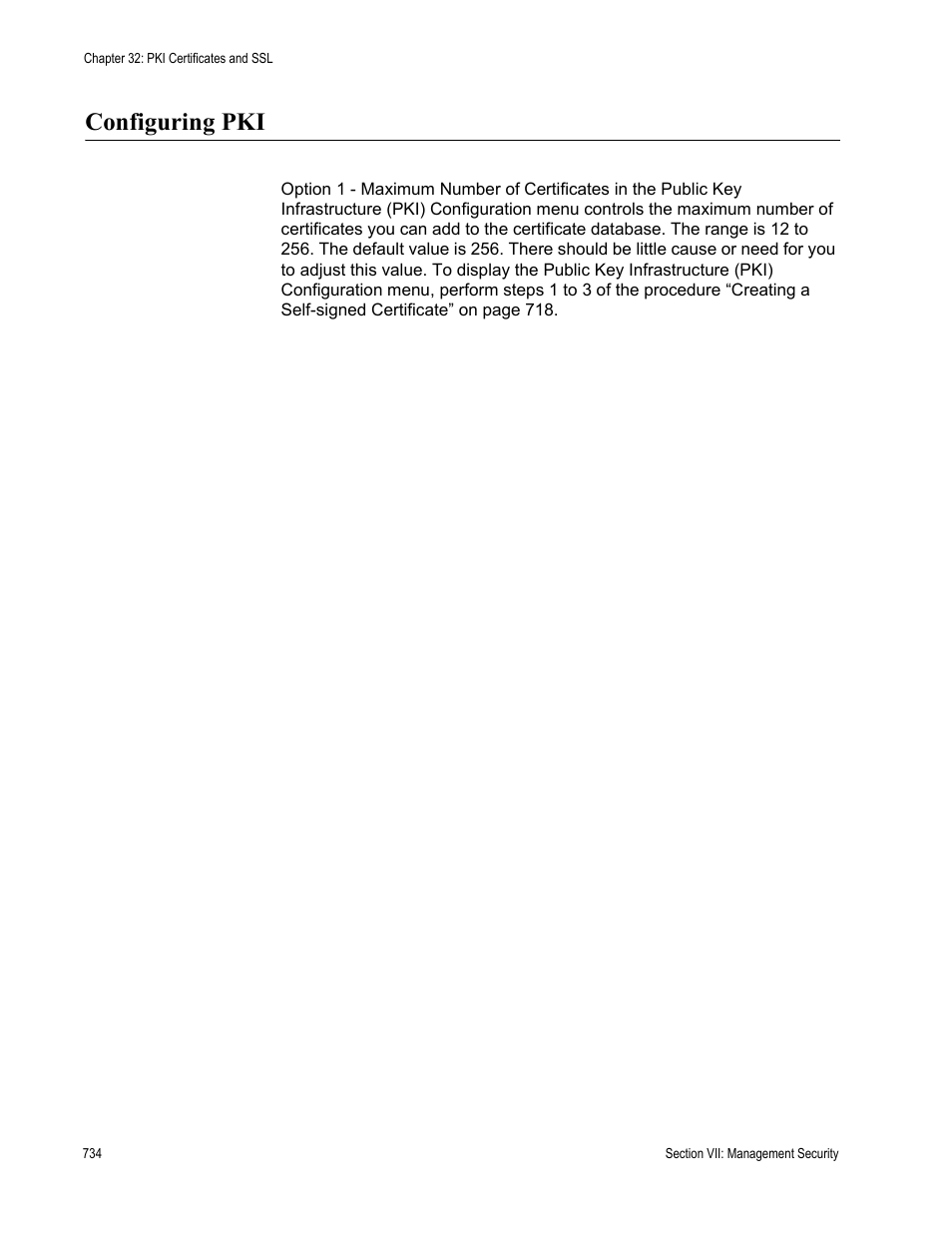 Configuring pki | Allied Telesis AT-S62 User Manual | Page 734 / 822