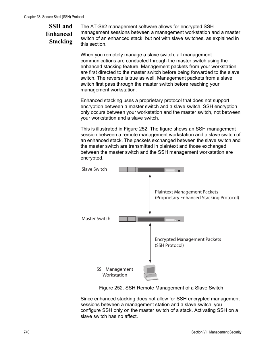 Ssh and enhanced stacking | Allied Telesis AT-S62 User Manual | Page 740 / 822