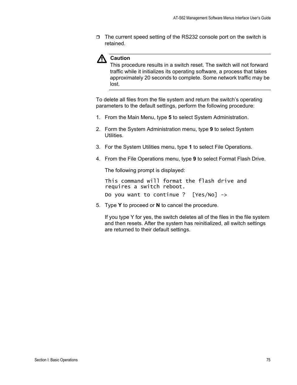 Allied Telesis AT-S62 User Manual | Page 75 / 822