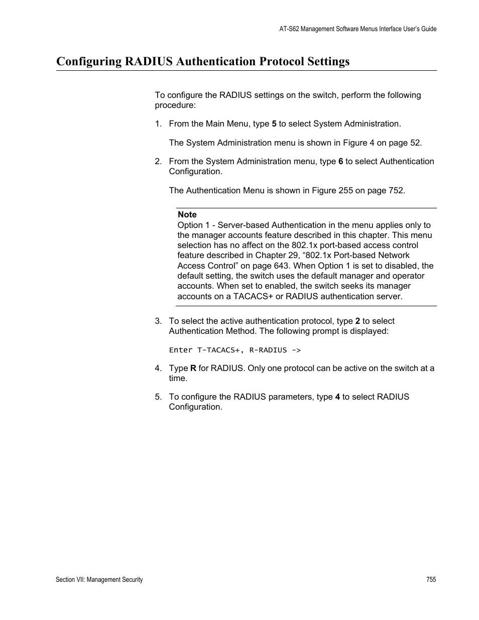 Allied Telesis AT-S62 User Manual | Page 755 / 822