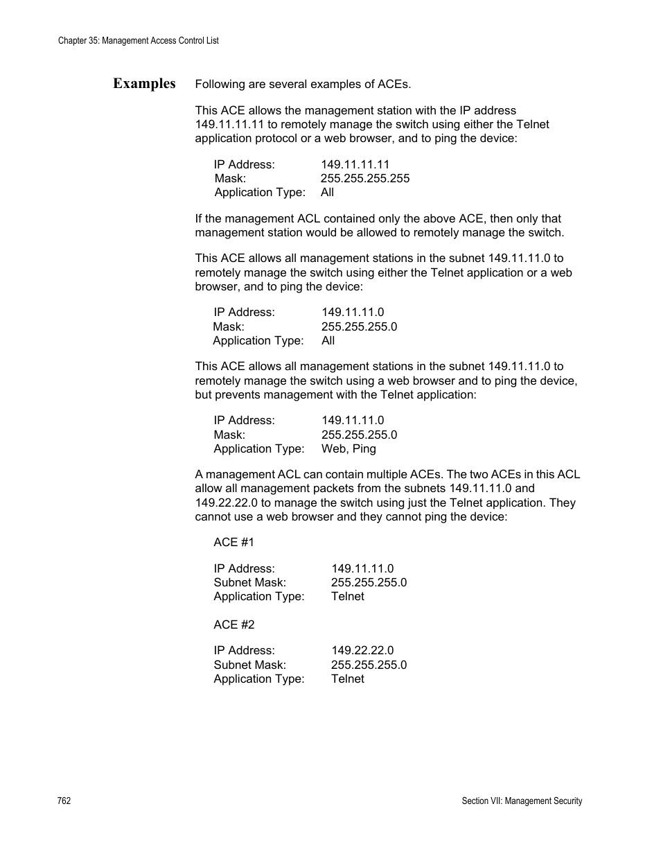 Examples | Allied Telesis AT-S62 User Manual | Page 762 / 822