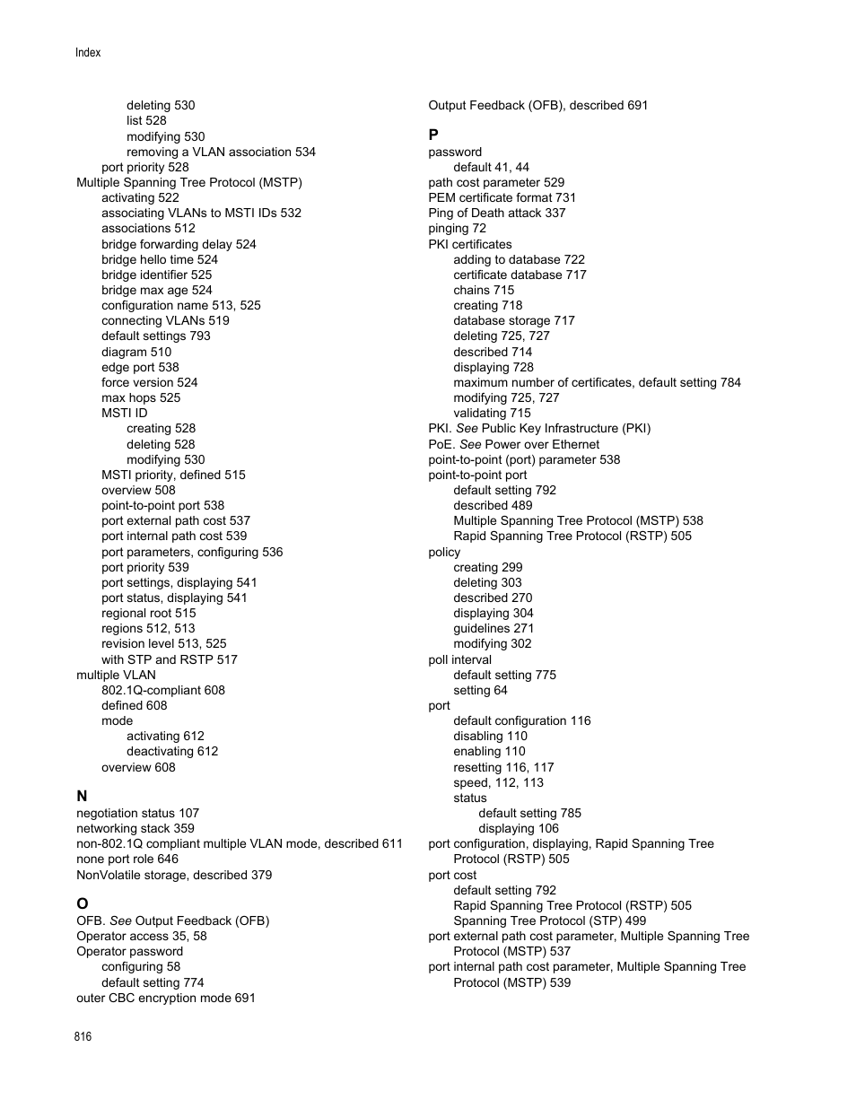 Allied Telesis AT-S62 User Manual | Page 816 / 822