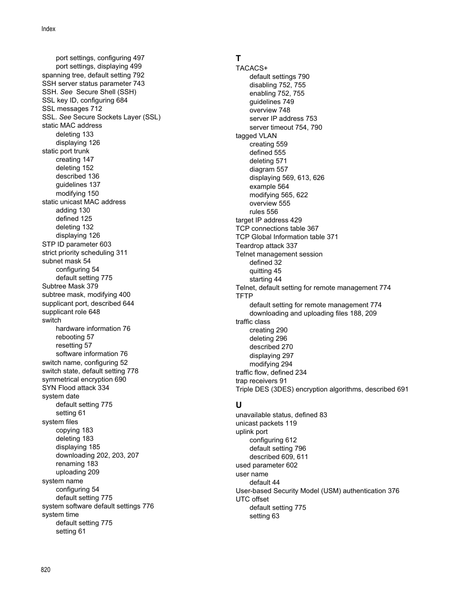 Allied Telesis AT-S62 User Manual | Page 820 / 822