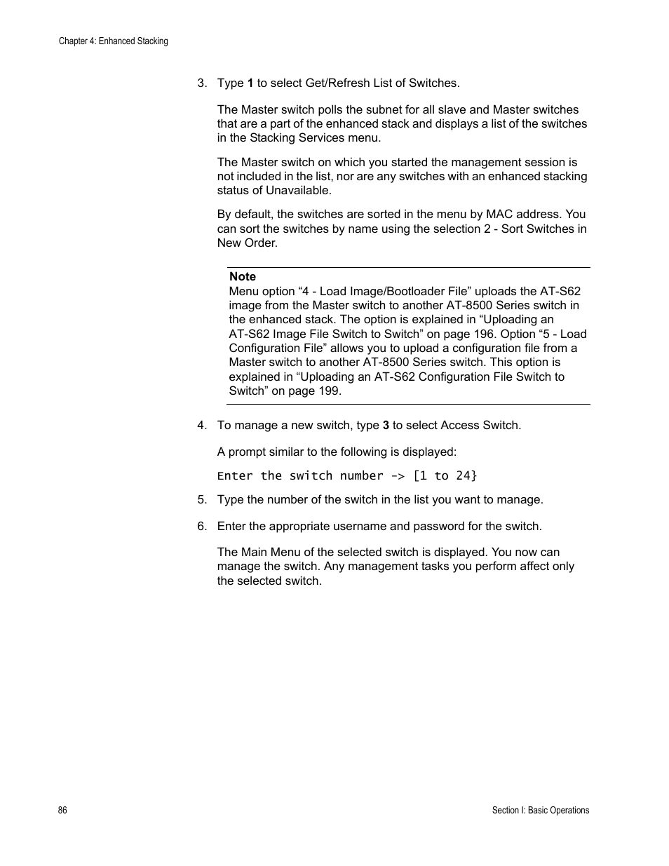 Allied Telesis AT-S62 User Manual | Page 86 / 822