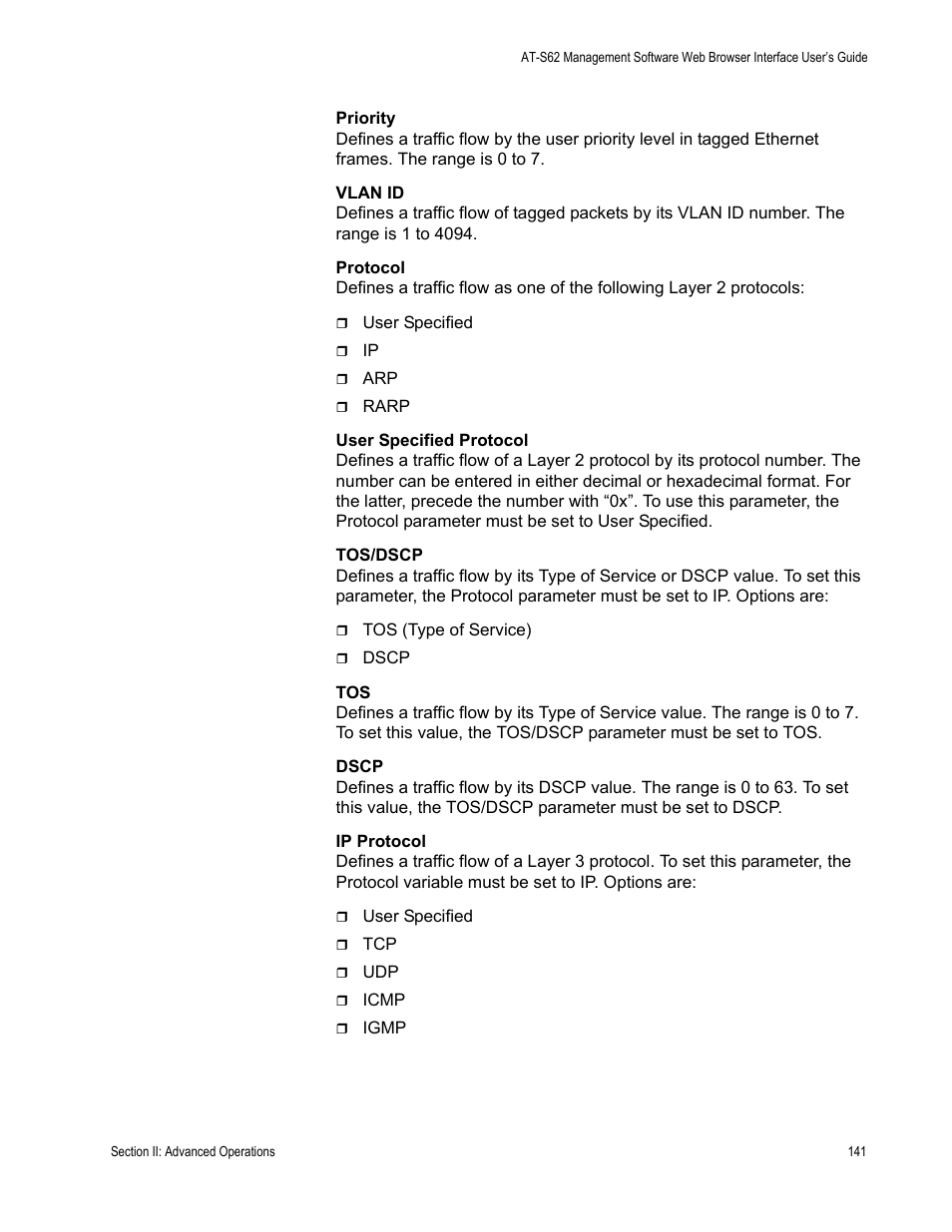 Allied Telesis AT-S62 User Manual | Page 141 / 372