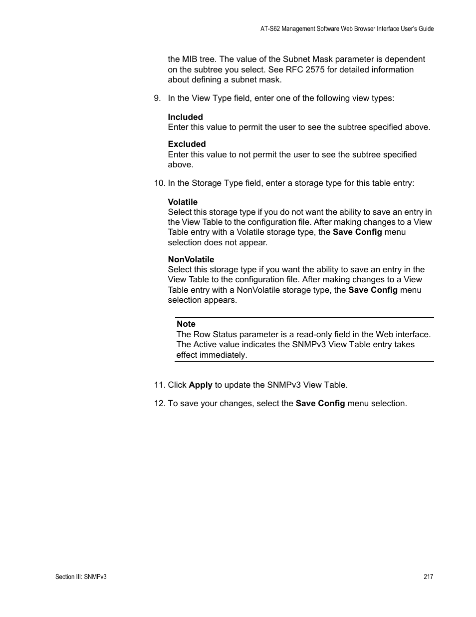 Allied Telesis AT-S62 User Manual | Page 217 / 372