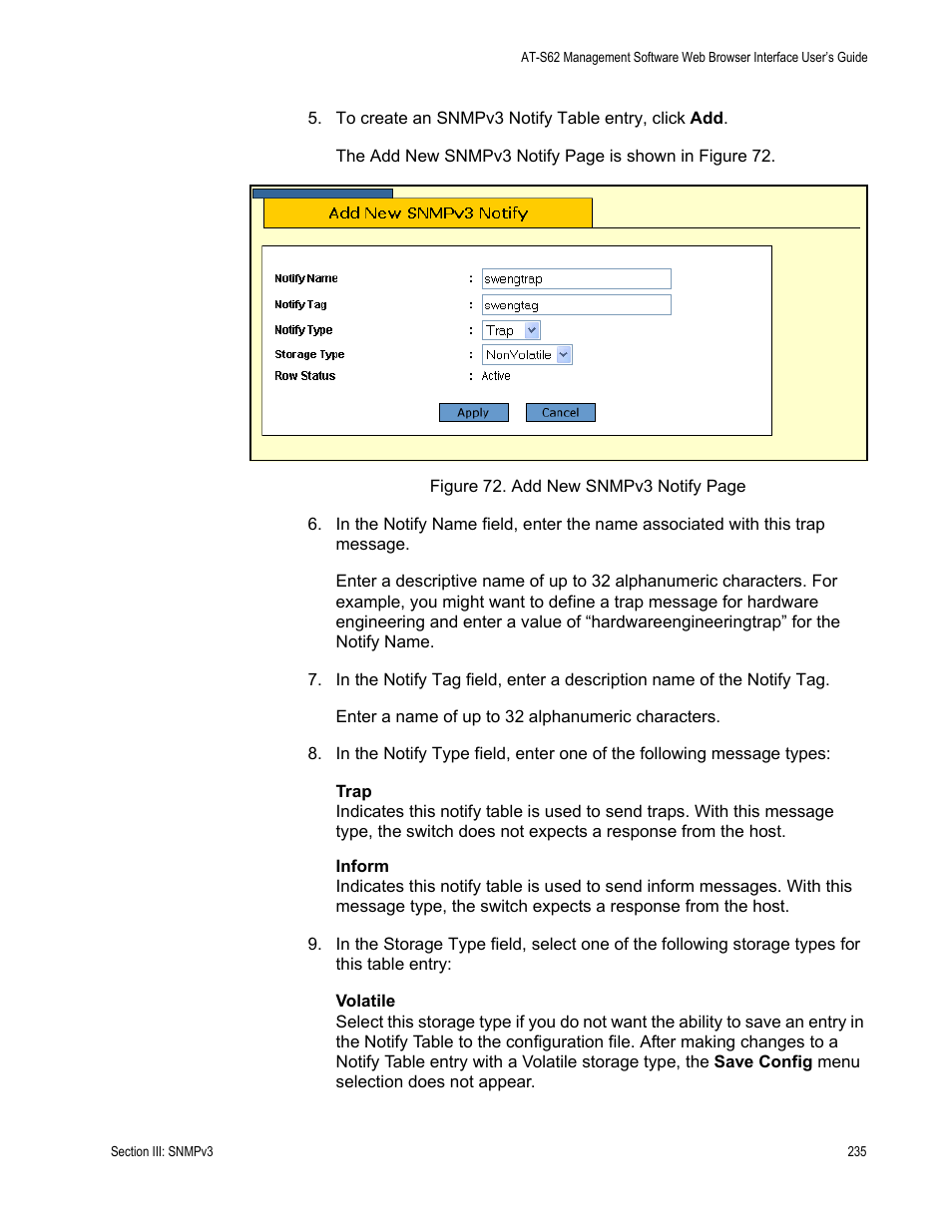 Allied Telesis AT-S62 User Manual | Page 235 / 372