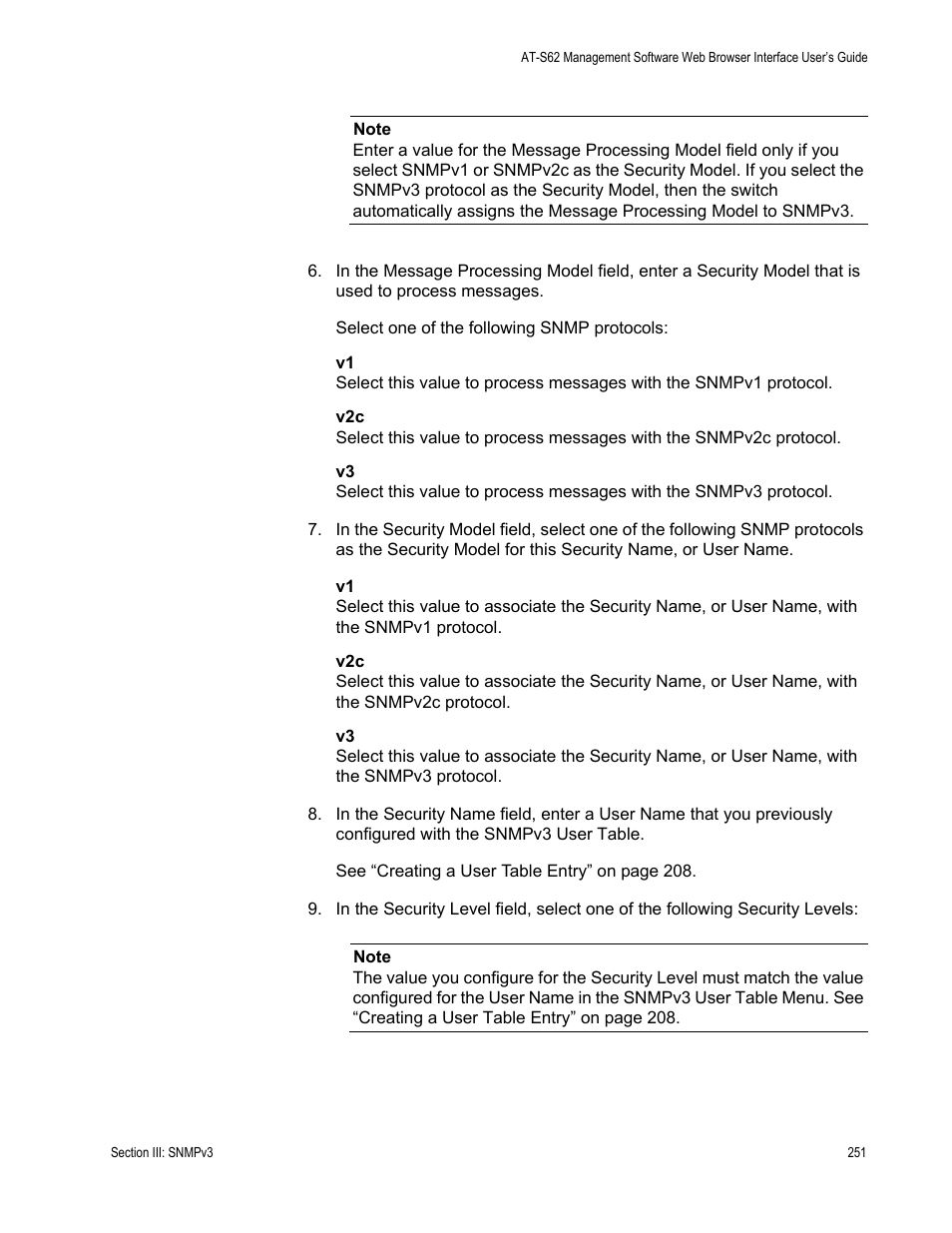 Allied Telesis AT-S62 User Manual | Page 251 / 372