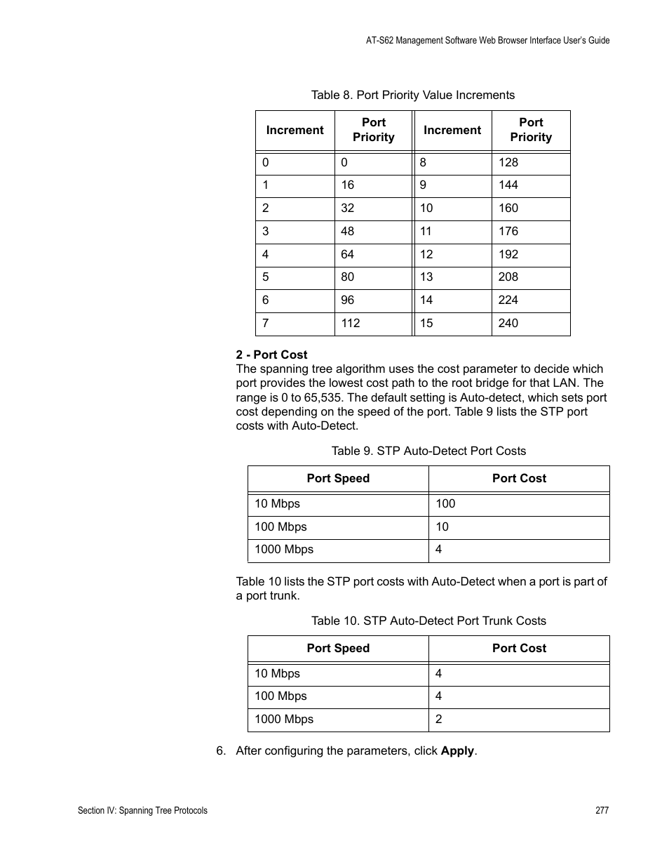 Allied Telesis AT-S62 User Manual | Page 277 / 372