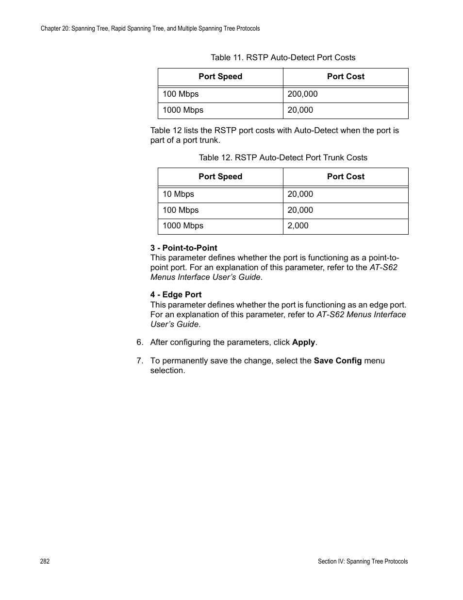 Allied Telesis AT-S62 User Manual | Page 282 / 372