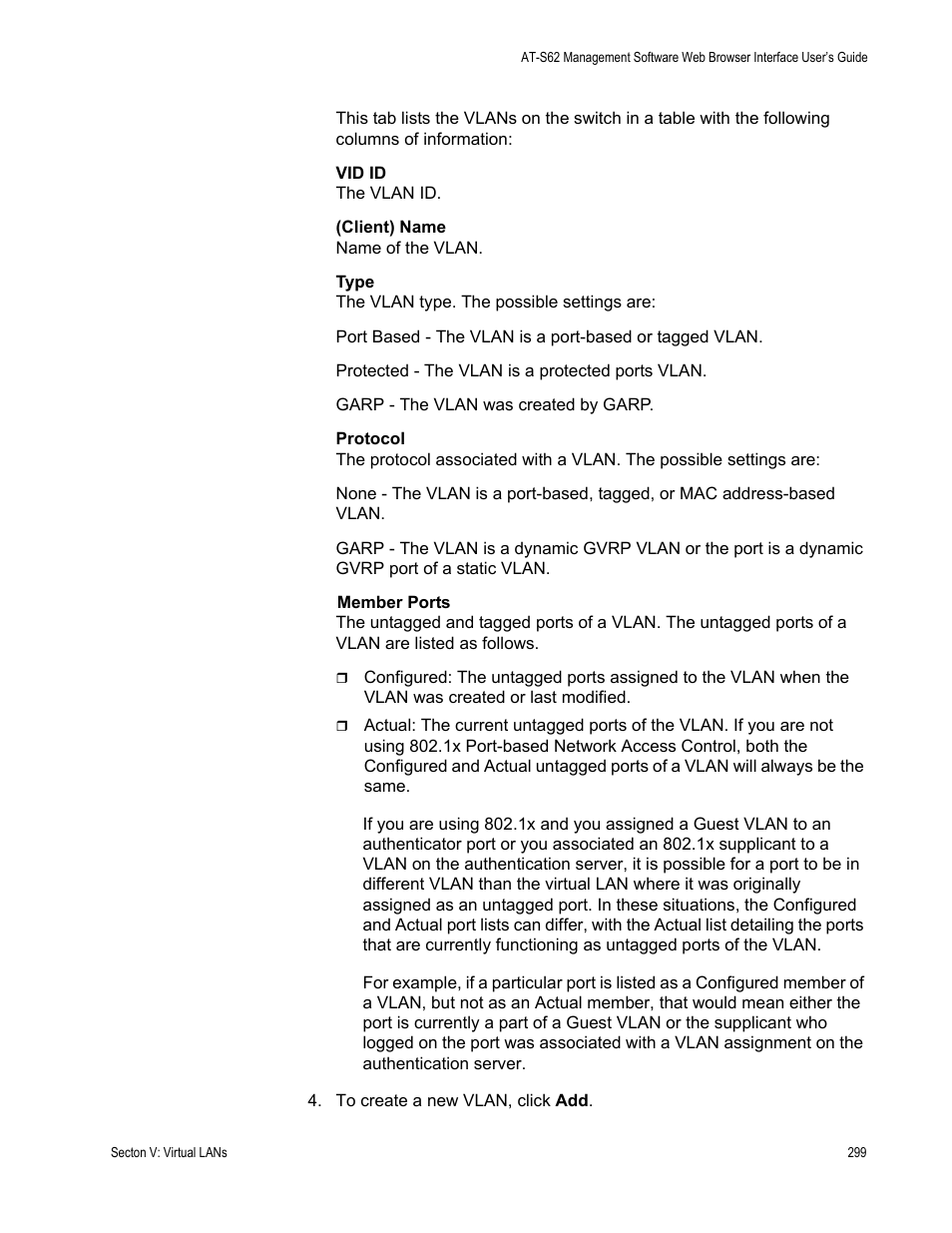 Allied Telesis AT-S62 User Manual | Page 299 / 372