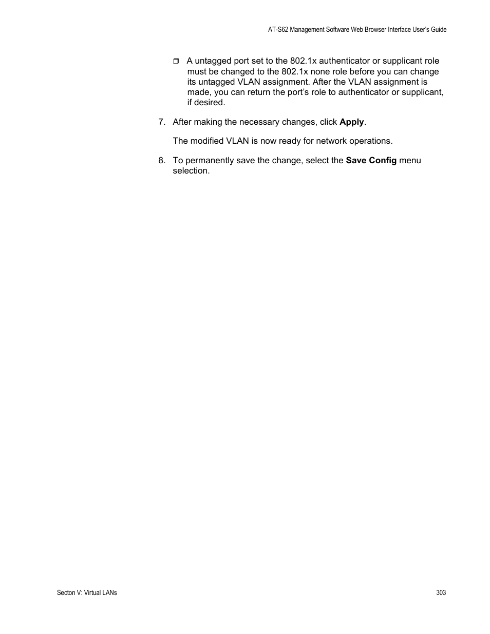Allied Telesis AT-S62 User Manual | Page 303 / 372
