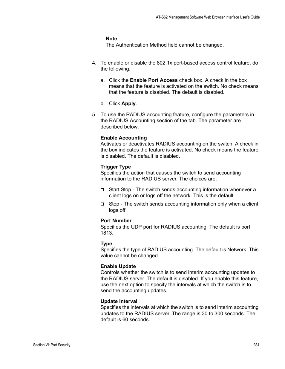 Allied Telesis AT-S62 User Manual | Page 331 / 372