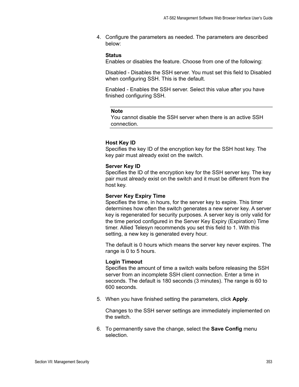 Allied Telesis AT-S62 User Manual | Page 353 / 372