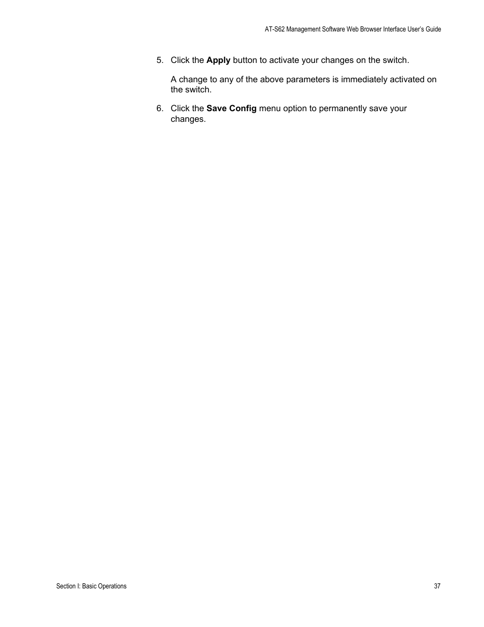 Allied Telesis AT-S62 User Manual | Page 37 / 372