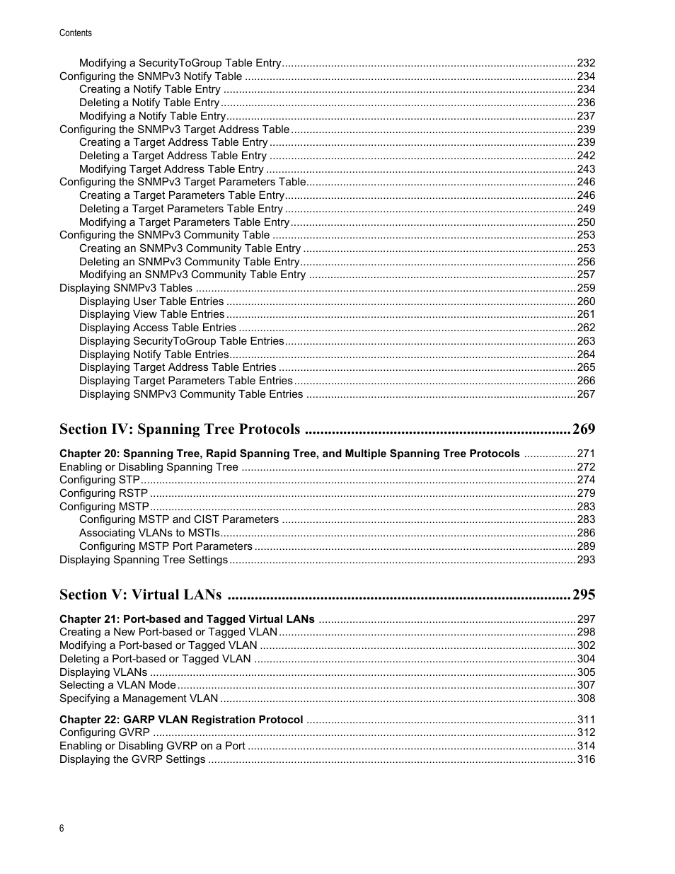 Allied Telesis AT-S62 User Manual | Page 6 / 372