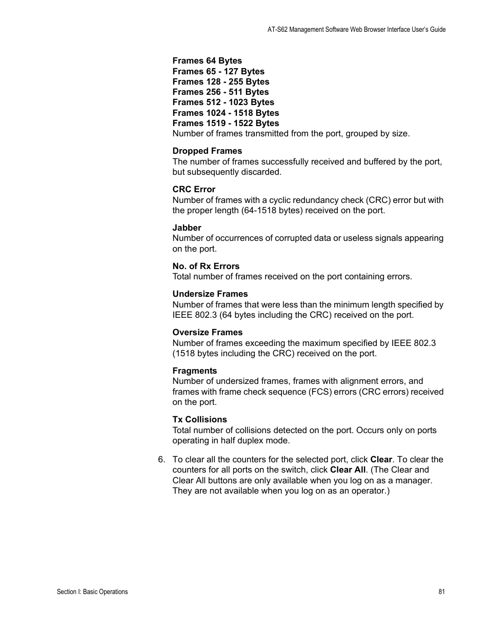 Allied Telesis AT-S62 User Manual | Page 81 / 372