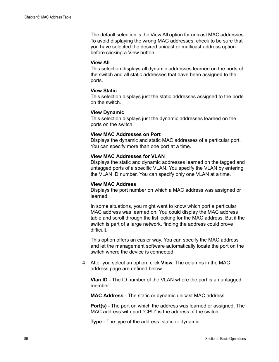 Allied Telesis AT-S62 User Manual | Page 86 / 372