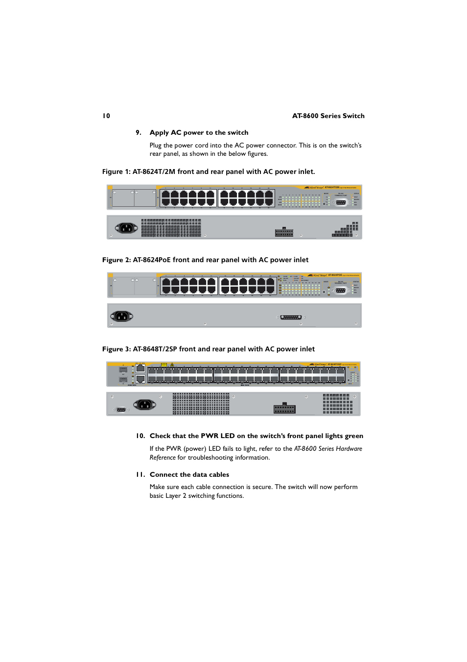 Link | Allied Telesis AT-8600 Series Switch User Manual | Page 10 / 36