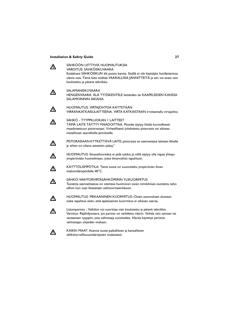 Allied Telesis AT-8600 Series Switch User Manual | Page 27 / 36