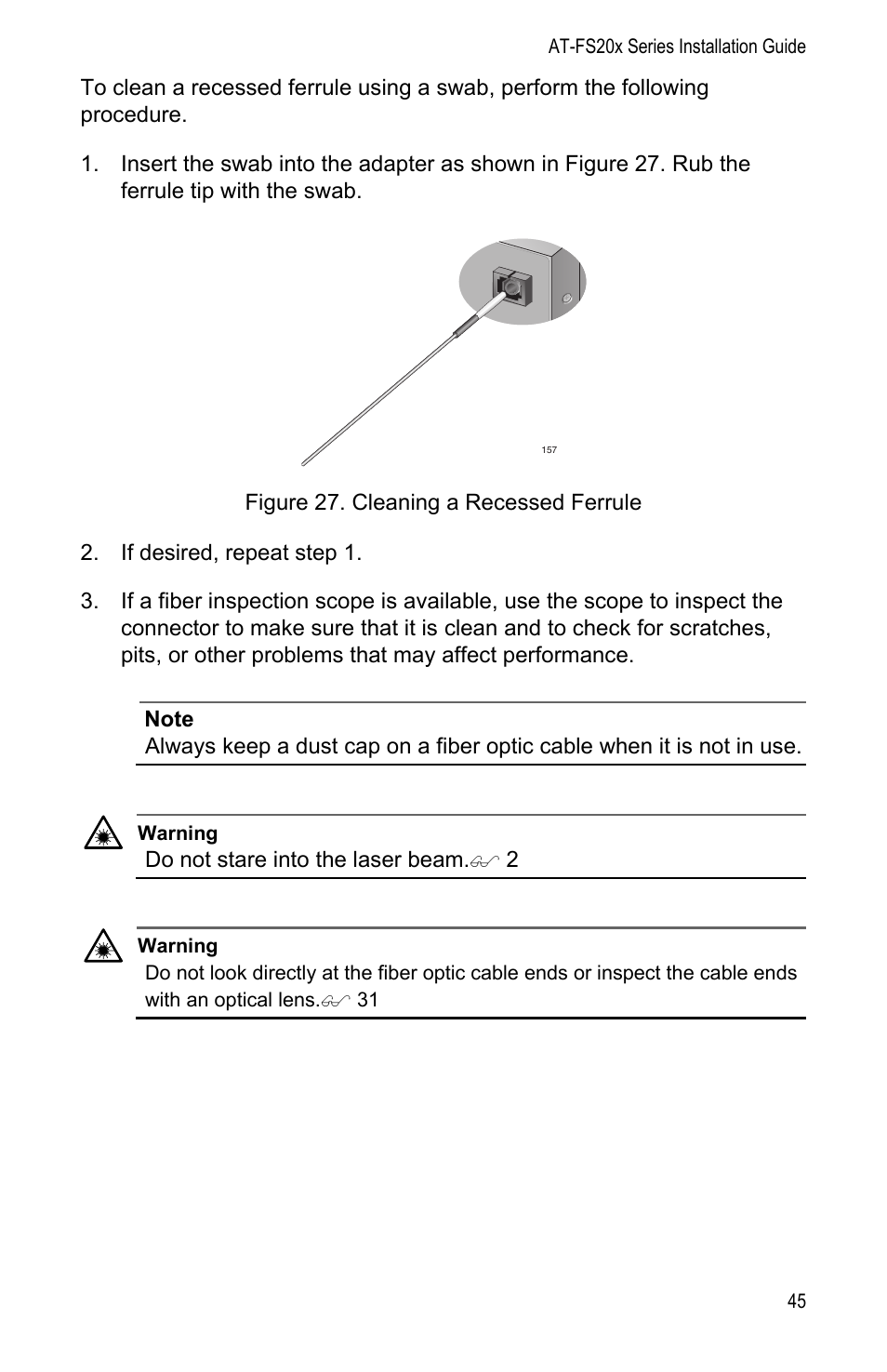 Allied Telesis AT-FS202SC/FS1 User Manual | Page 55 / 88
